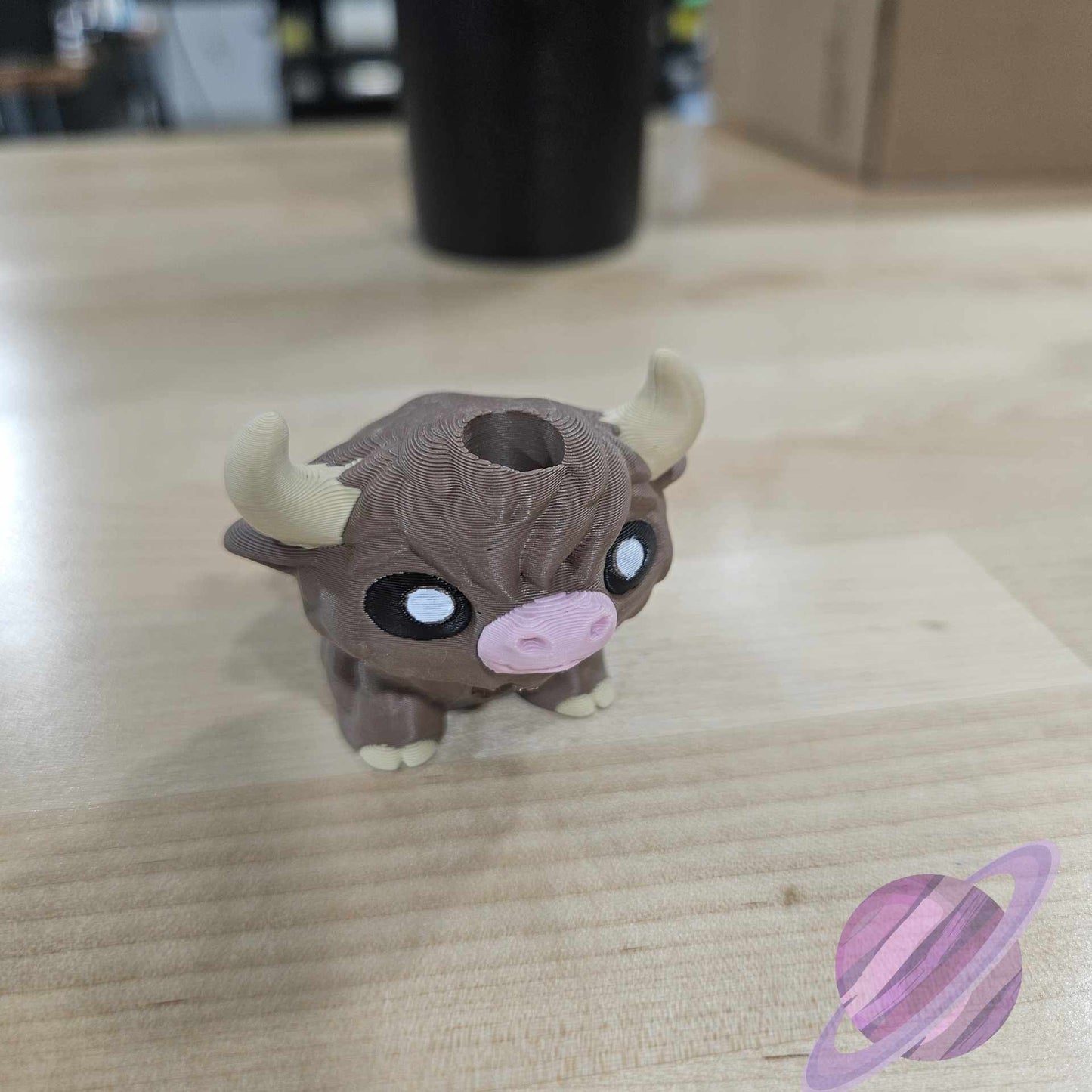 HIGHLAND COW-3D PRINTED STRAW BUDDY - Like A Duchess