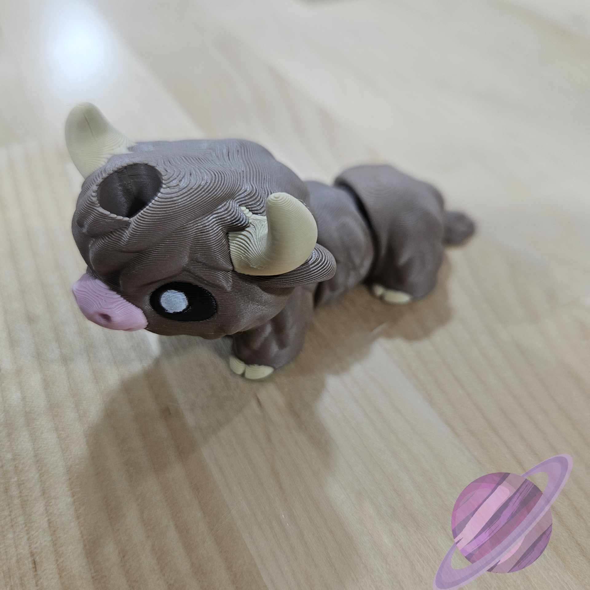HIGHLAND COW-3D PRINTED STRAW BUDDY - Like A Duchess