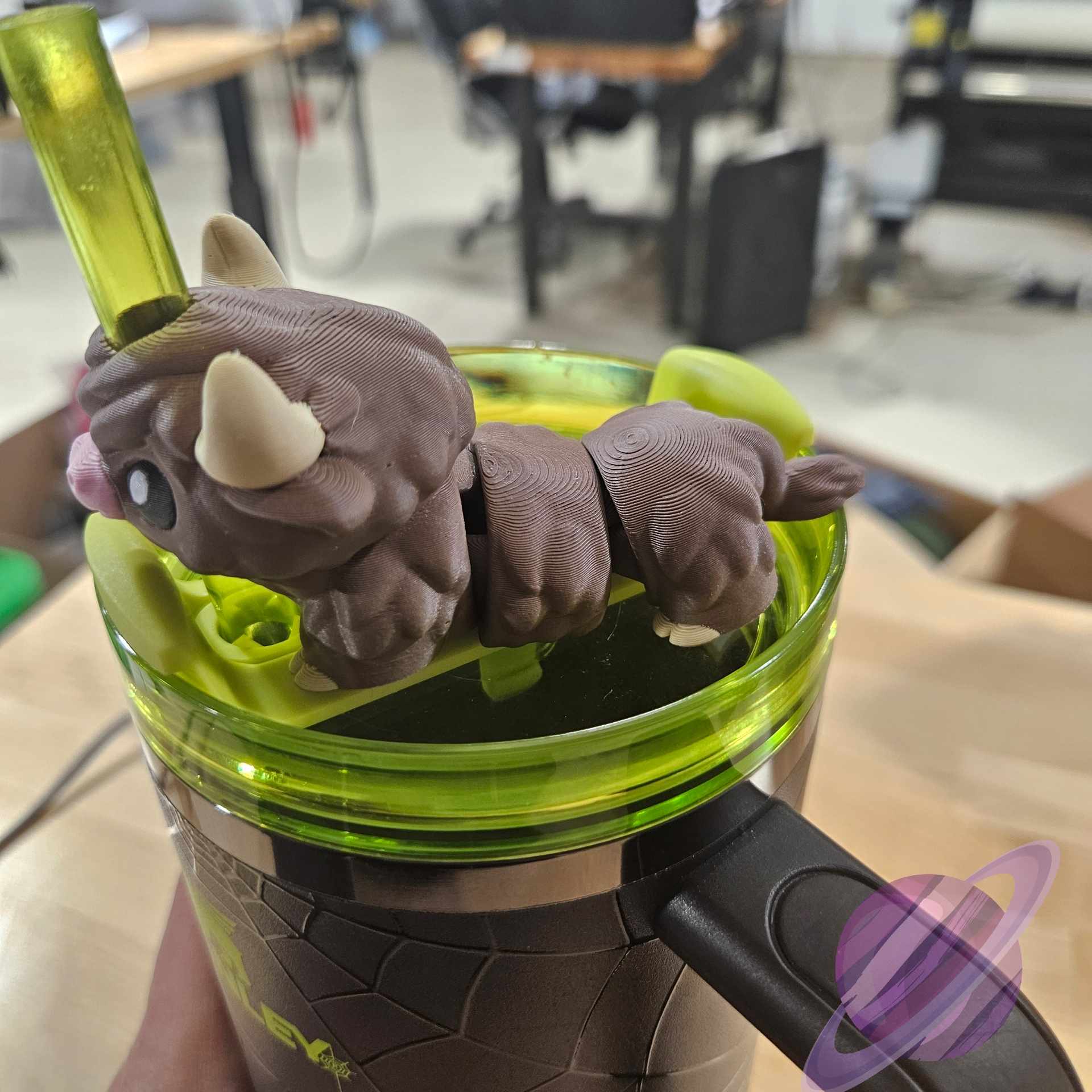 HIGHLAND COW-3D PRINTED STRAW BUDDY - Like A Duchess