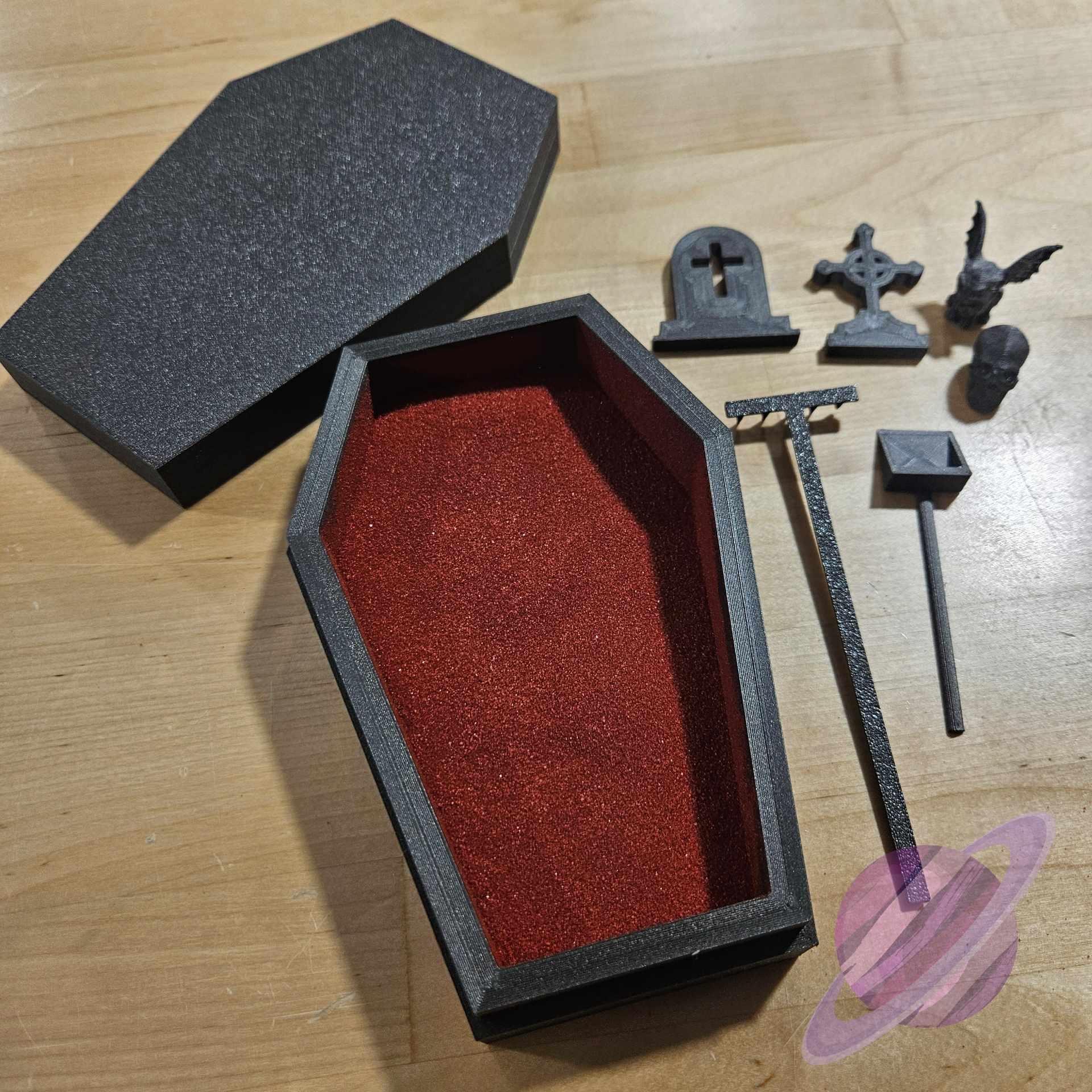 3D PRINTED SPOOKY COFFIN ZEN GARDEN - Like A Duchess