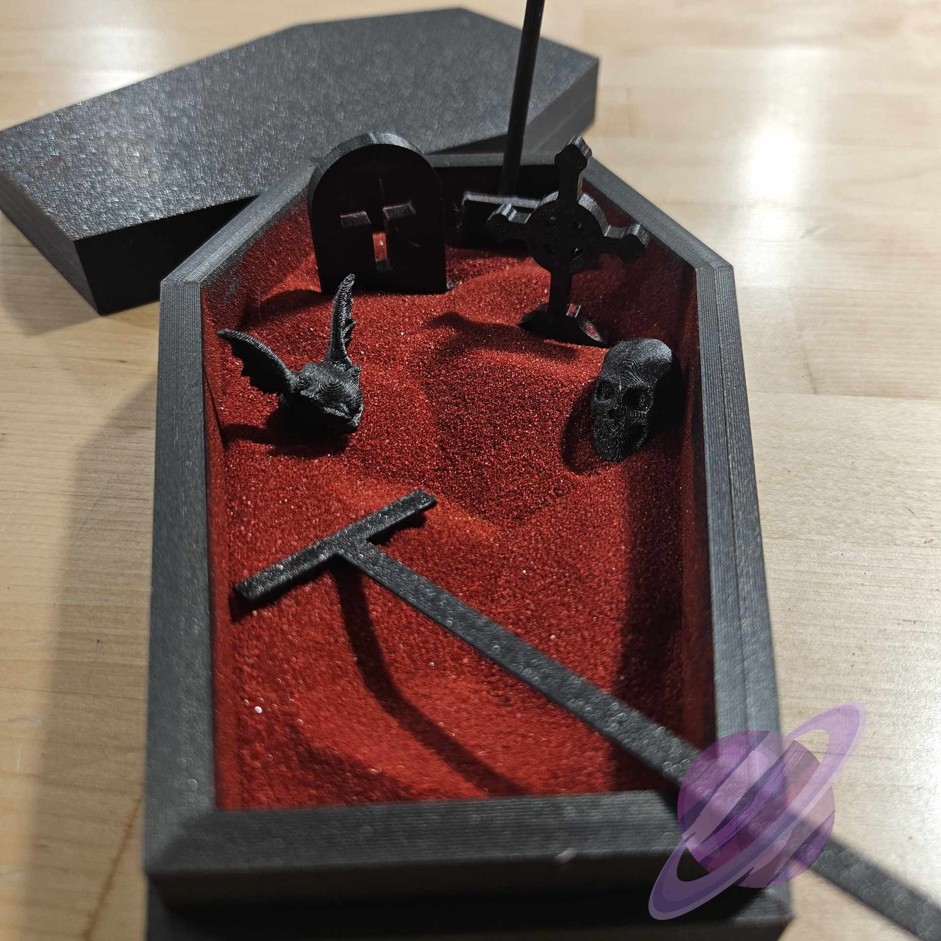 3D PRINTED SPOOKY COFFIN ZEN GARDEN - Like A Duchess
