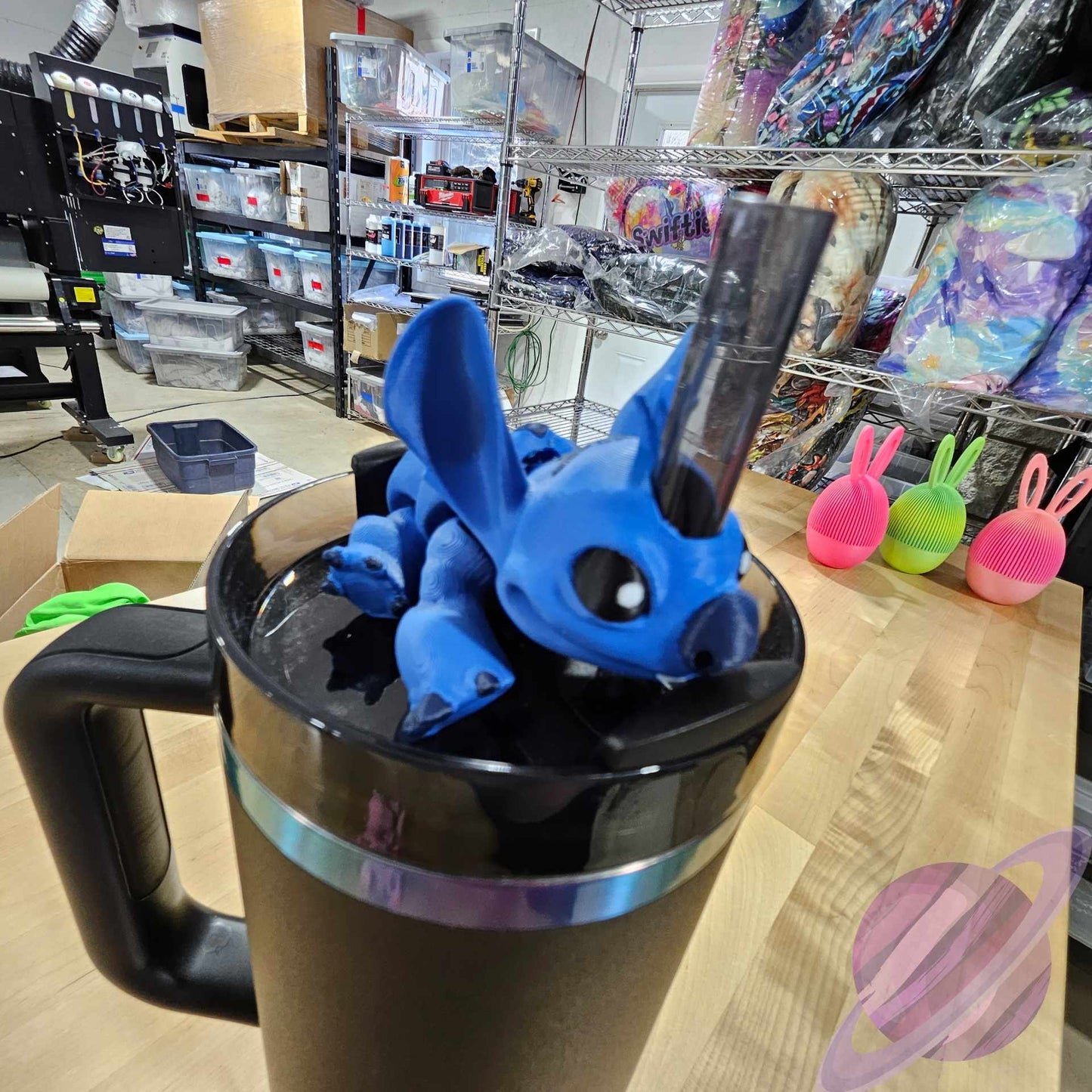 BLUE ALIEN-3D PRINTED STRAW BUDDY - Like A Duchess