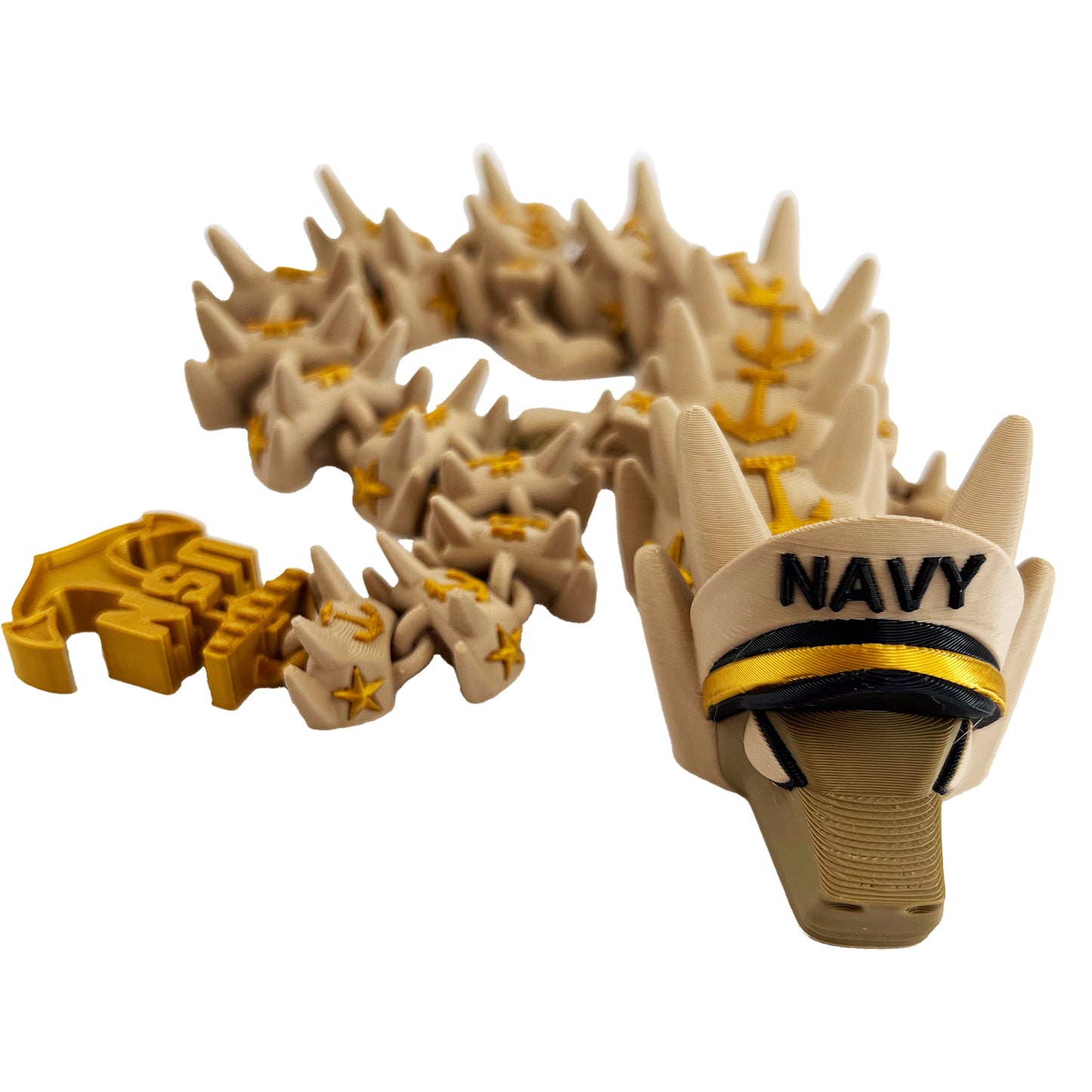 3D PRINTED NAVY DRAGON - Like A Duchess
