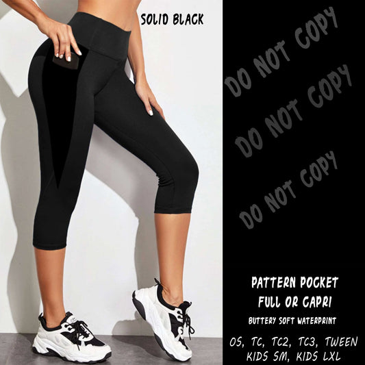 PPO SOLID BLACK CAPRI