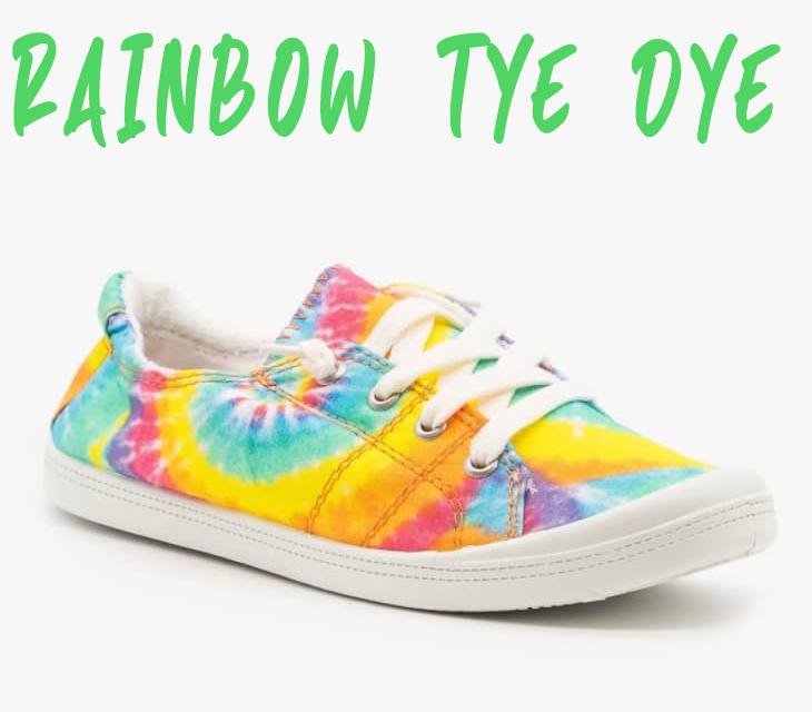 SUMMER SNEAKER - RAINBOW TIE DYE - Like A Duchess