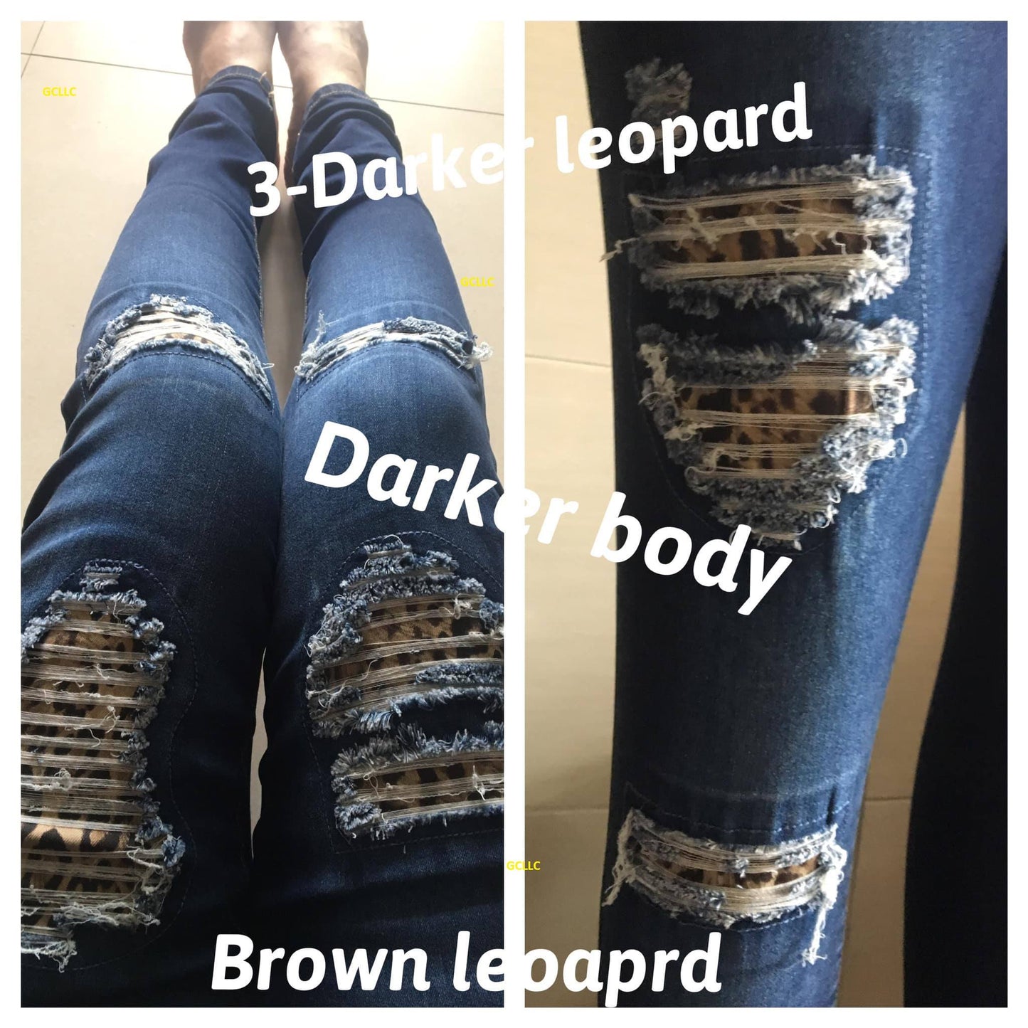 DISTRESSED STRETCH PATCH DENIM