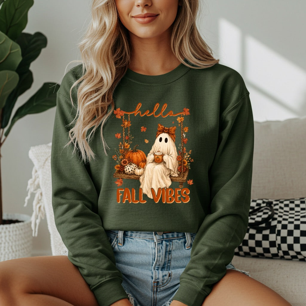 Hello Fall Vibes Sweatshirt - Like A Duchess
