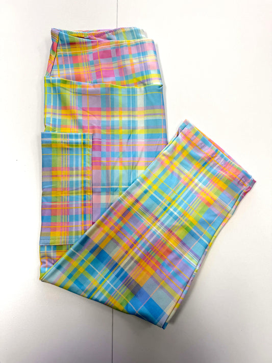 Pastel Plaid Capri w/ Pockets *RTS - Like A Duchess