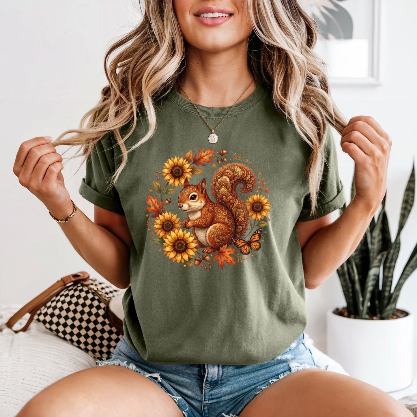 Fall Squirrel Tshirt - Like A Duchess