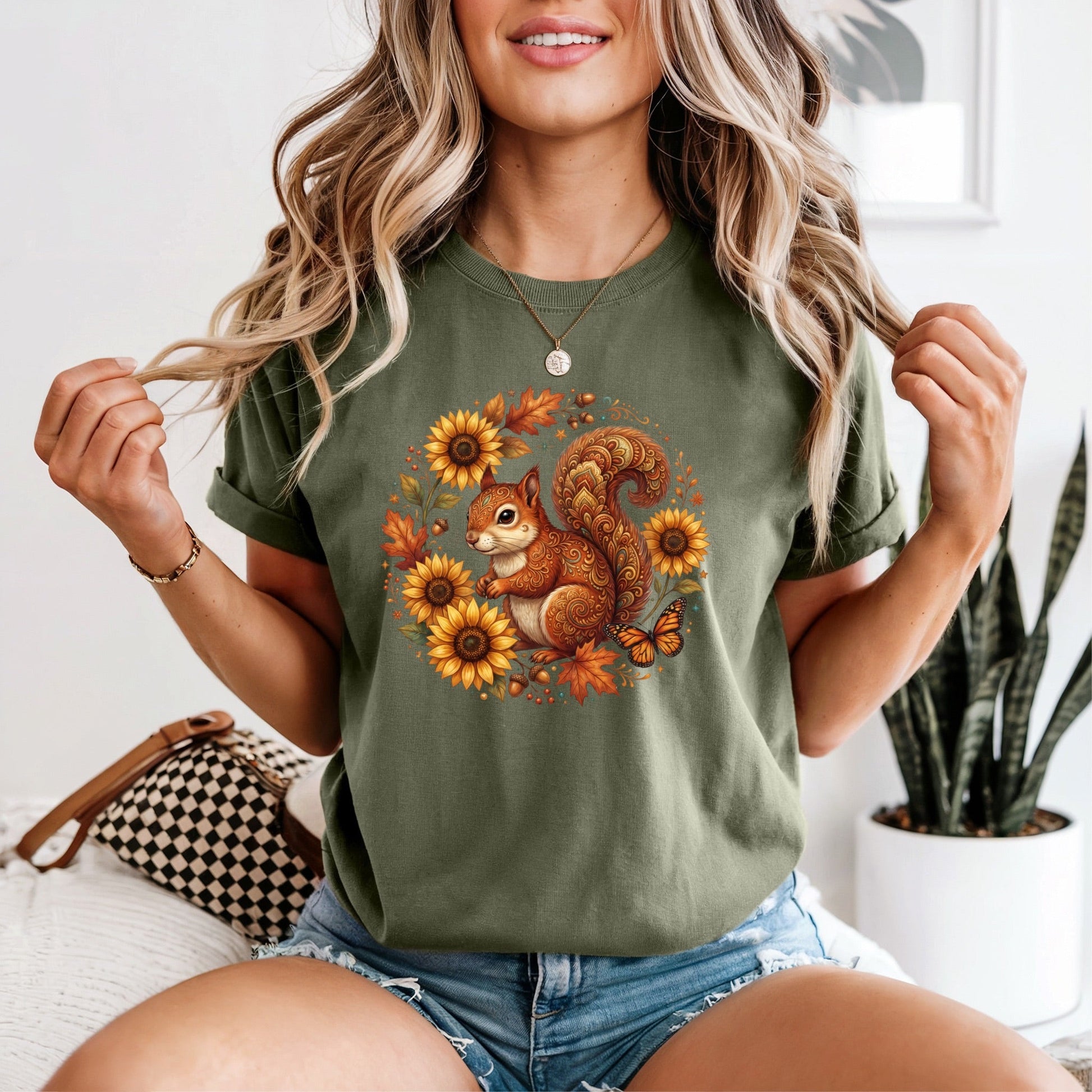 Fall Squirrel Tshirt - Like A Duchess