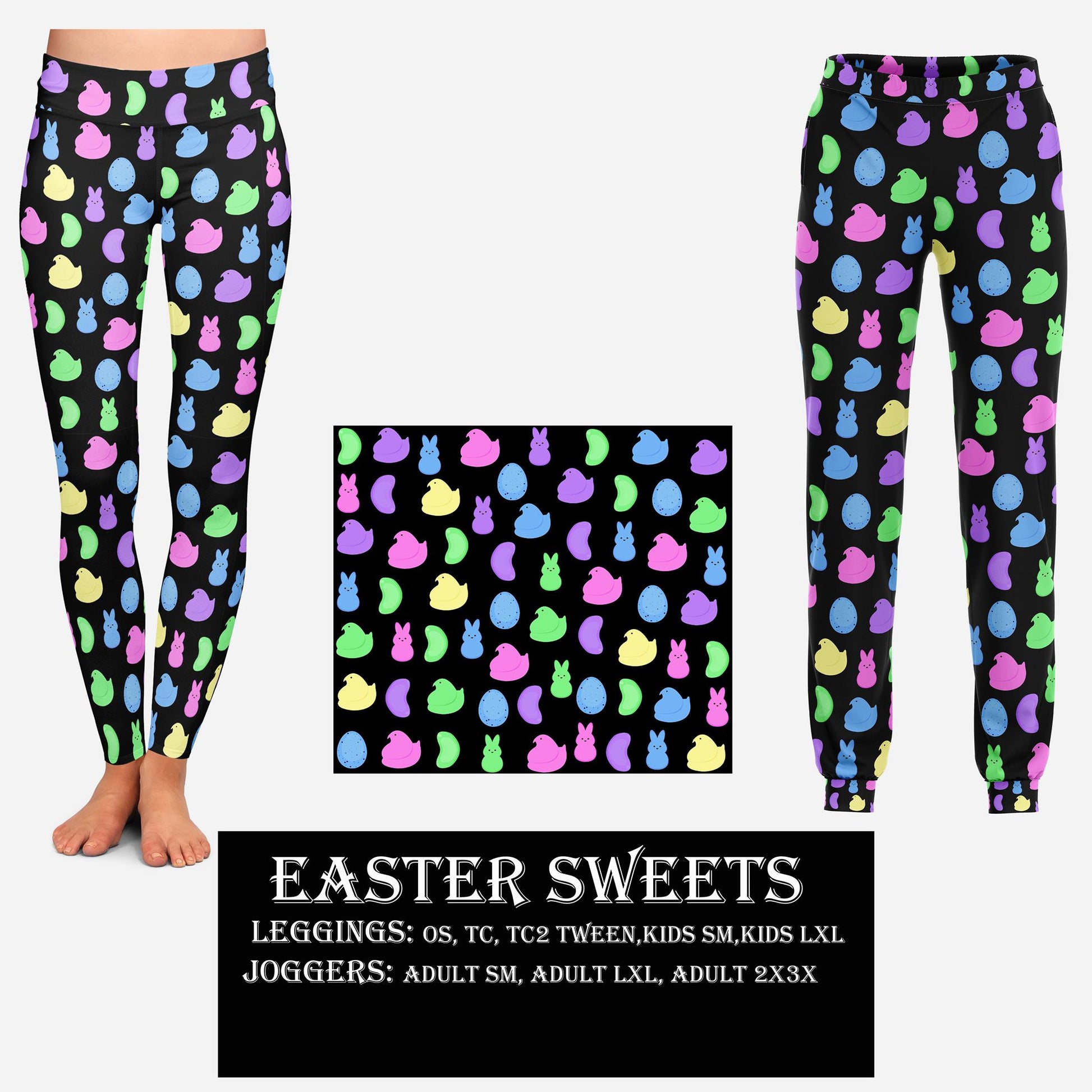 EASTER RUN- EASTER SWEETS LEGGINGS AND JOGGERS - Like A Duchess