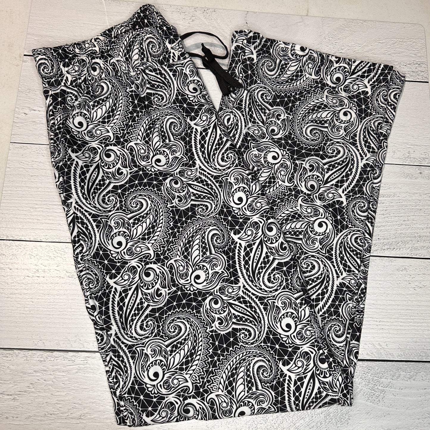 Black Paisley - Lounge Pants - Like A Duchess