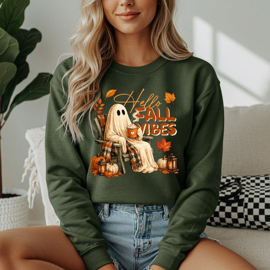 Hello Fall Vibes Sweatshirt - Like A Duchess