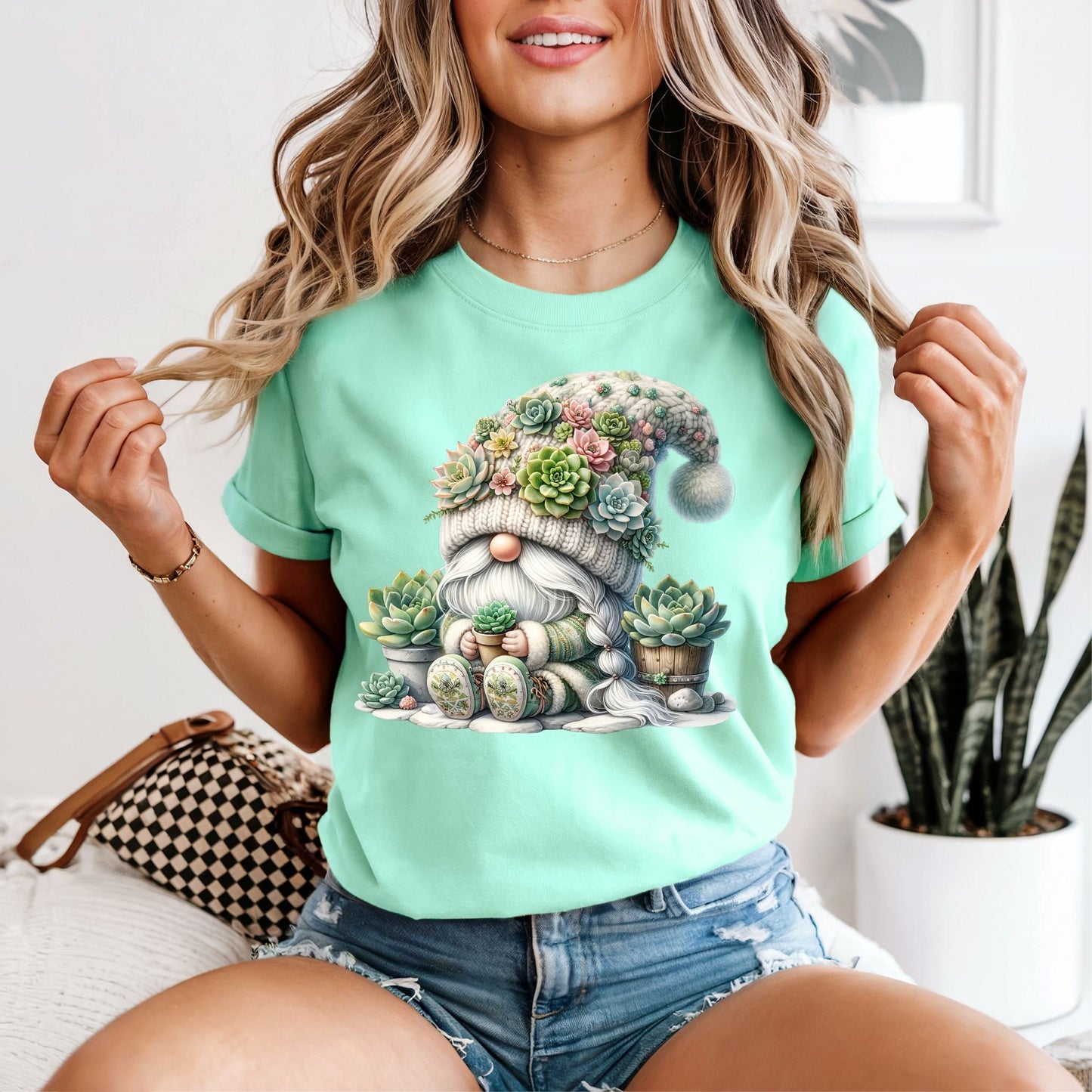 Succulent Gnome Tshirt - Like A Duchess