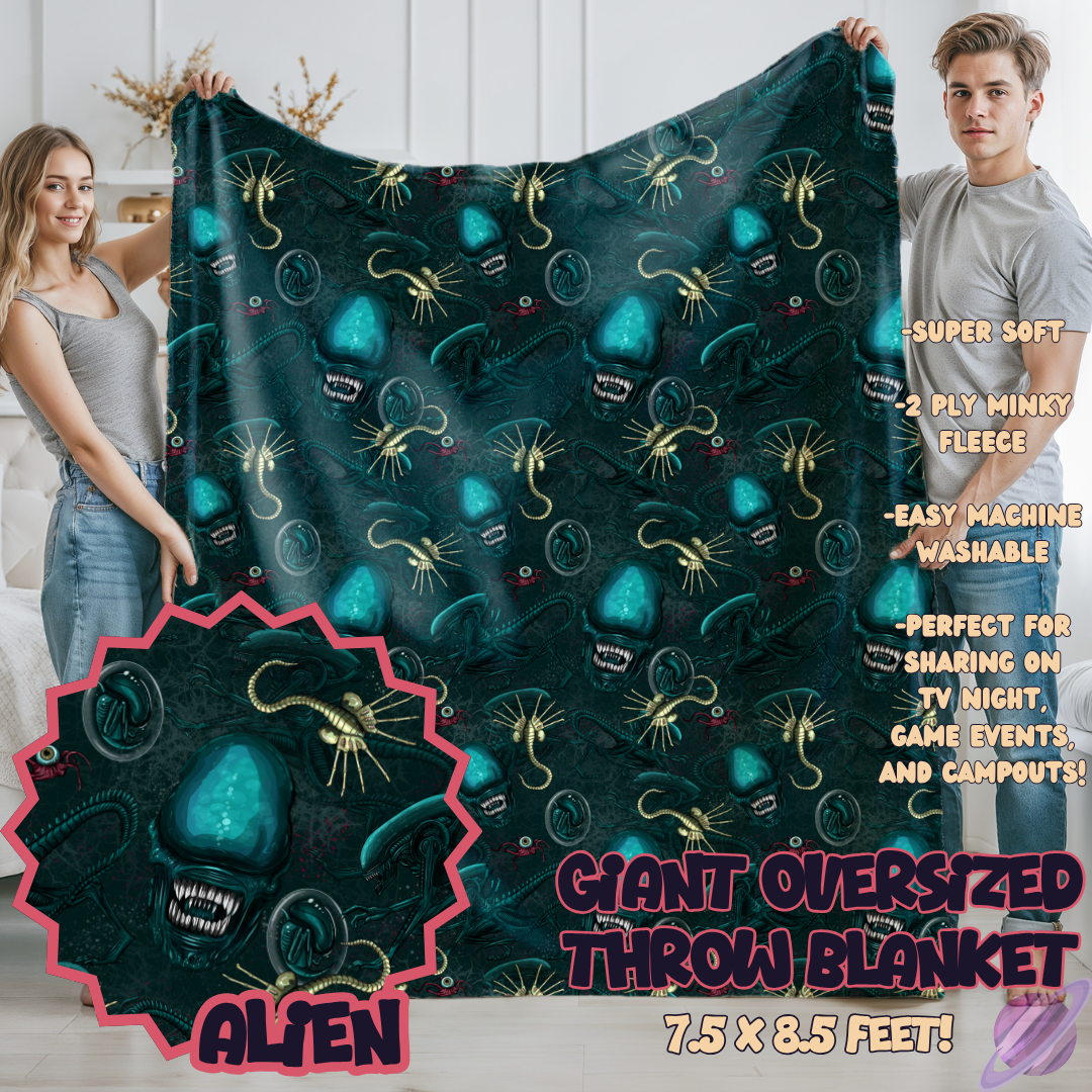 ALIEN- OVERSIZED THROW BLANKET - Like A Duchess