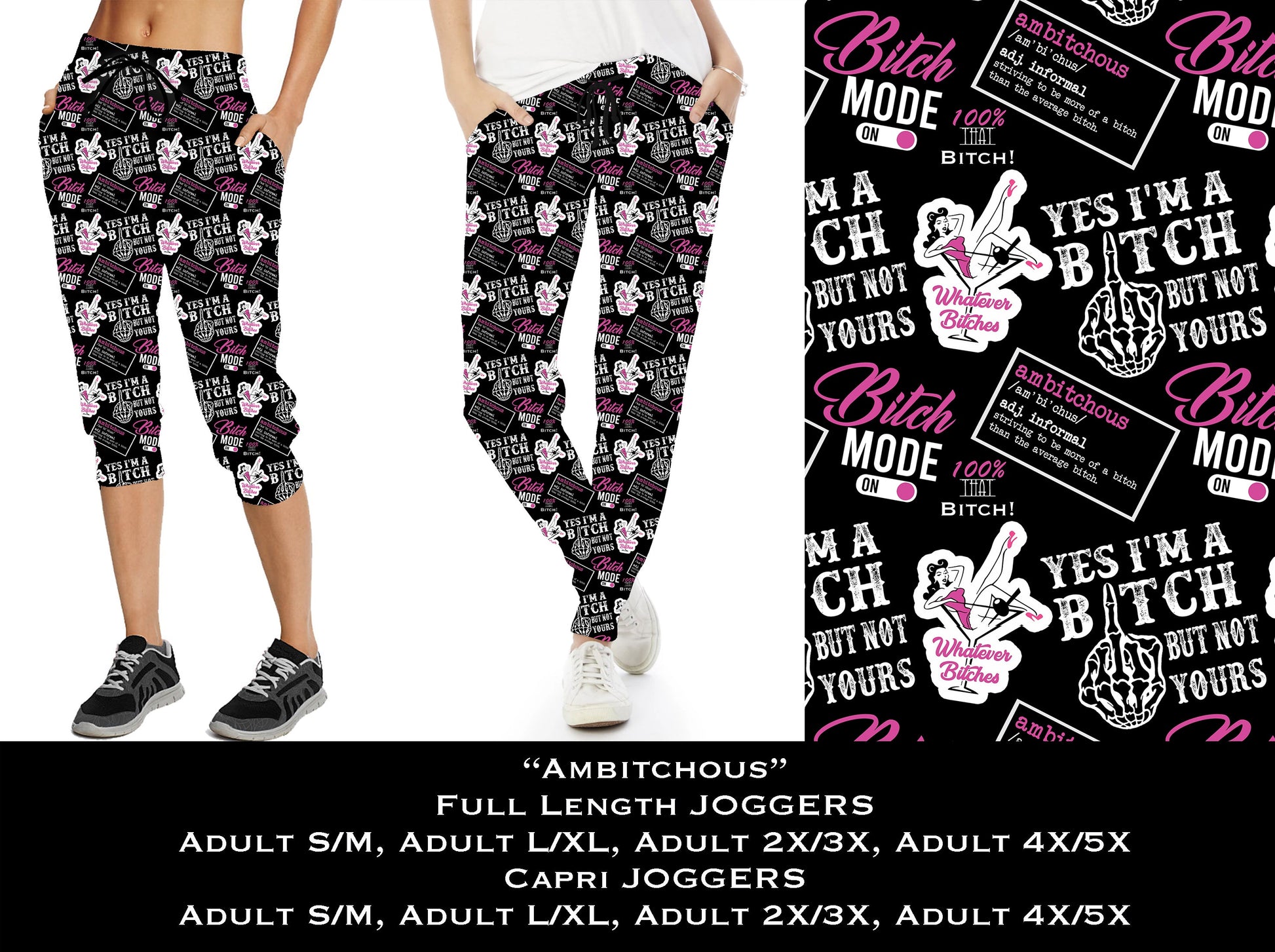 Ambitchous - Capri Joggers - Like A Duchess