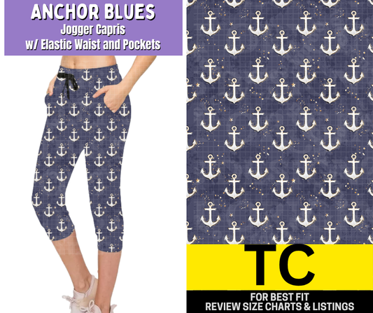 Anchor Blues Jogger Capri - Like A Duchess