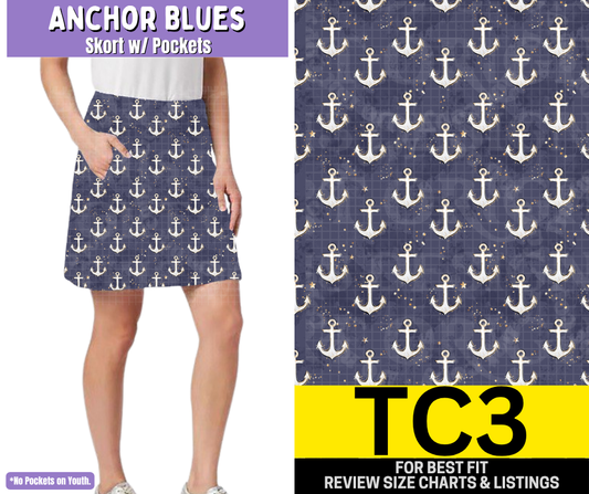 Anchor Blues Skort - Like A Duchess