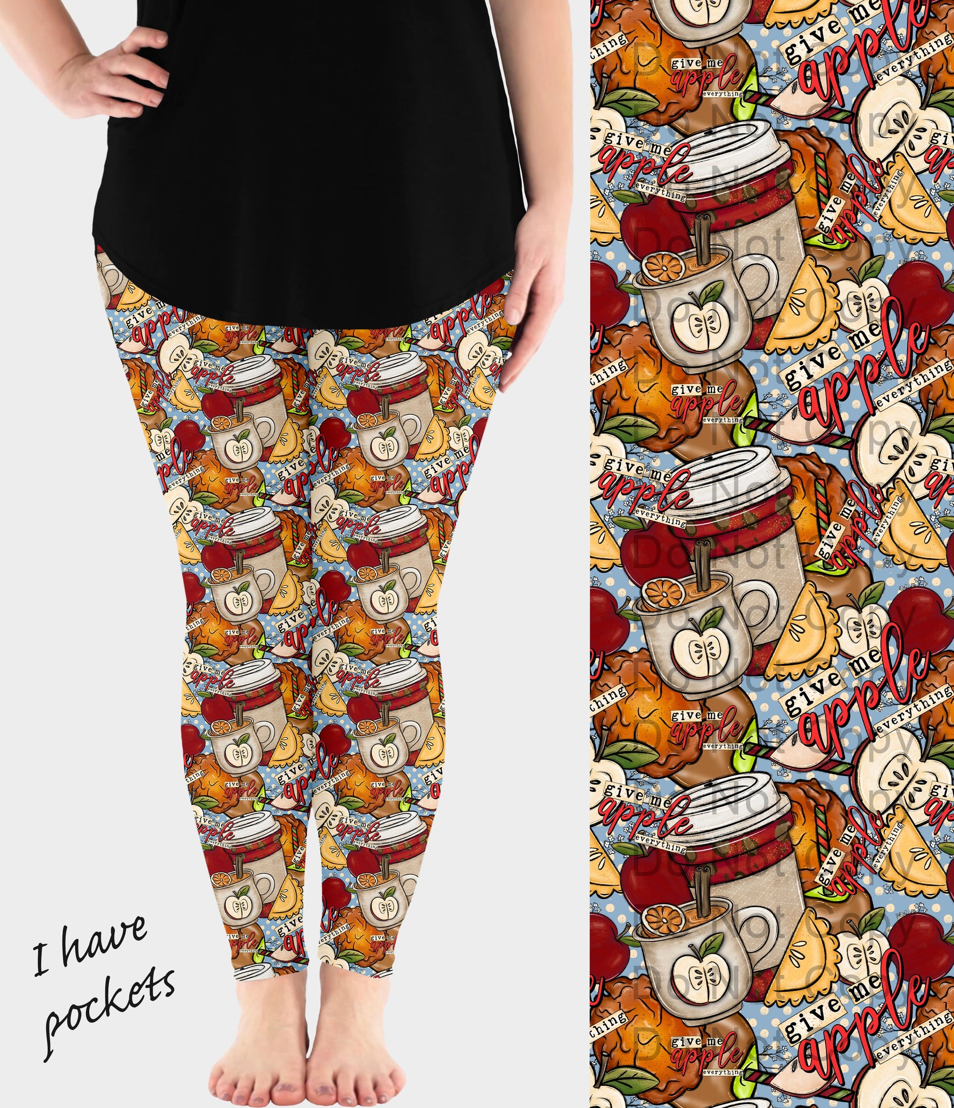 RTS - Apple Everything Leggings w/ Pockets - Like A Duchess