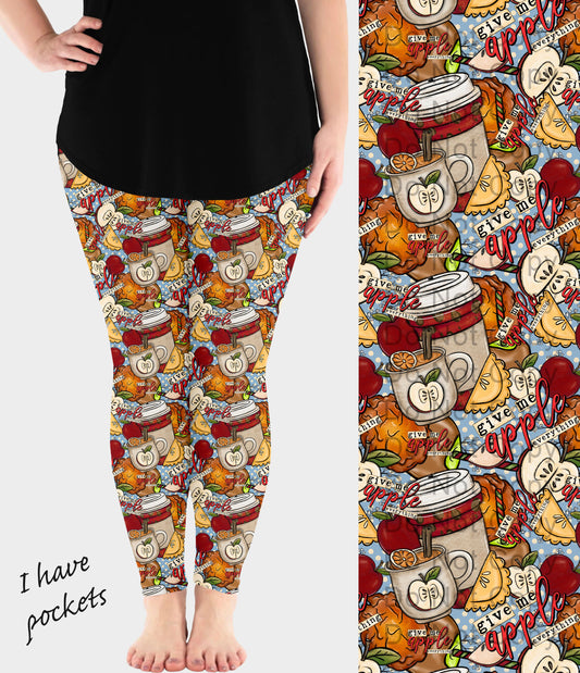 RTS - Apple Everything Leggings w/ Pockets - Like A Duchess