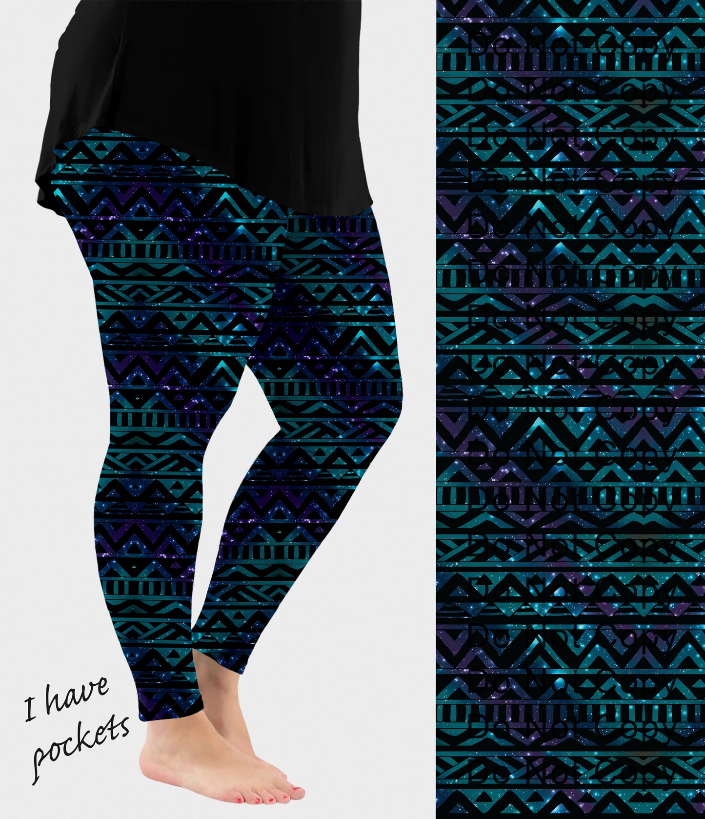 RTS - Aztec Galaxy Leggings w/ Pockets - Like A Duchess