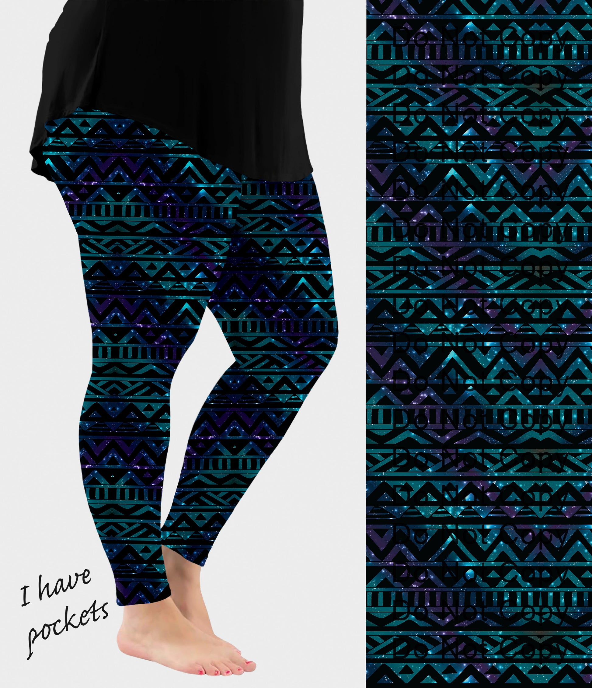 RTS - Aztec Galaxy Leggings w/ Pockets - Like A Duchess