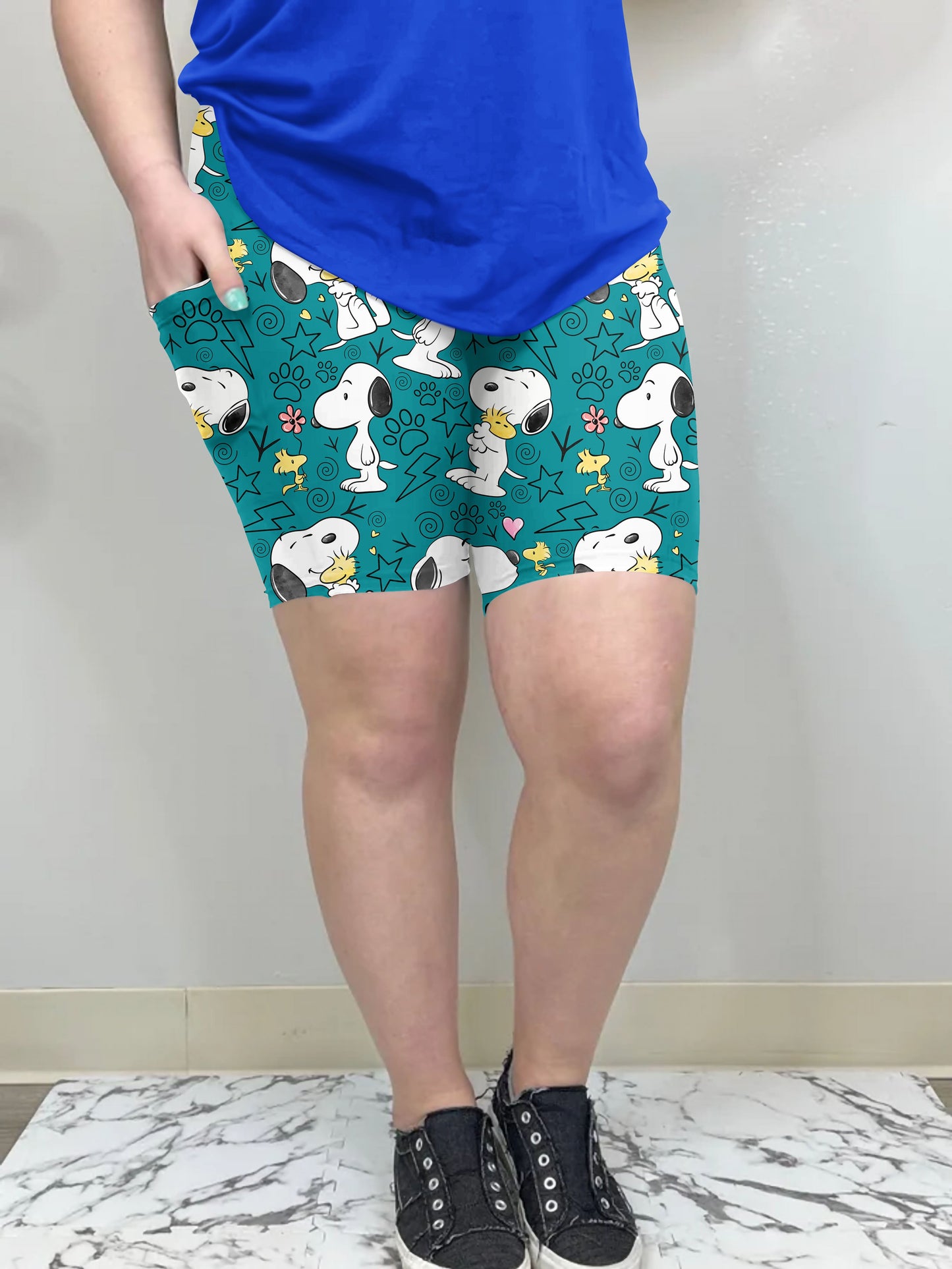 Peanuts & Paws Biker Shorts with pockets| Run Ends 5/16 | ETA 42 days - Like A Duchess