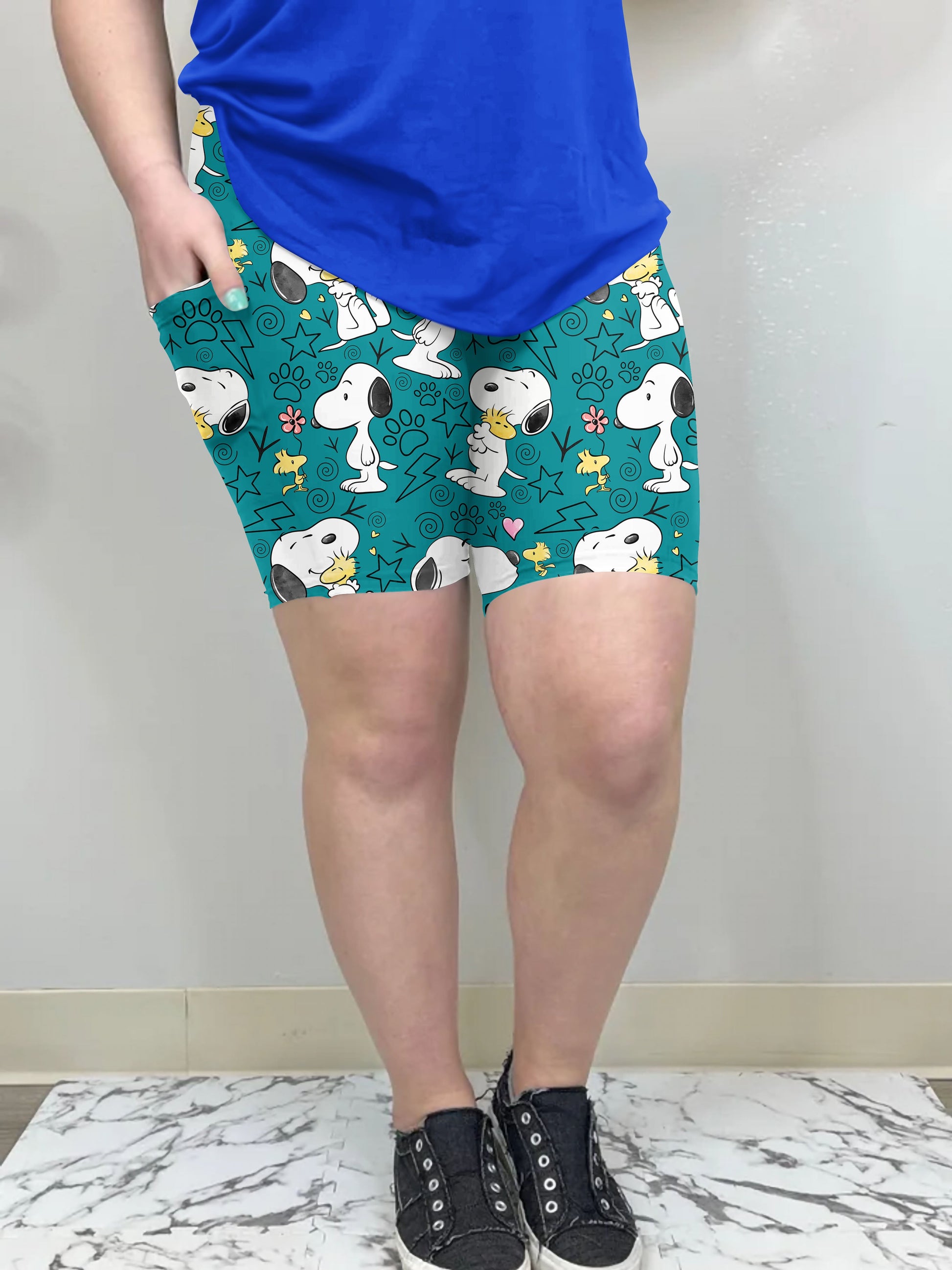 Peanuts & Paws Biker Shorts with pockets| Run Ends 5/16 | ETA 42 days - Like A Duchess