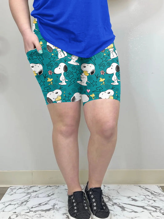 Peanuts & Paws Biker Shorts with pockets| Run Ends 5/16 | ETA 42 days - Like A Duchess