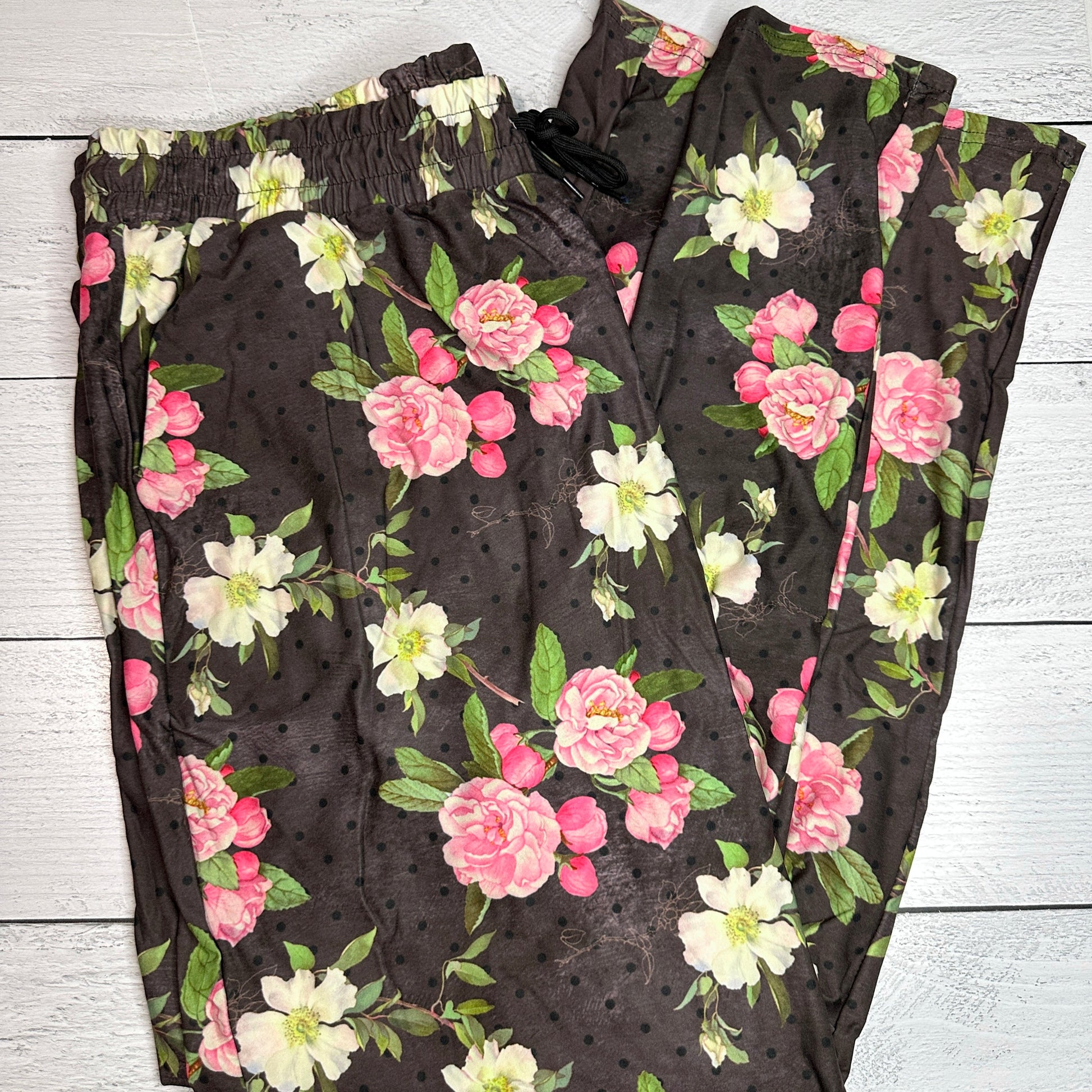 Blush Shabby Floral - Lounge Pants - Like A Duchess