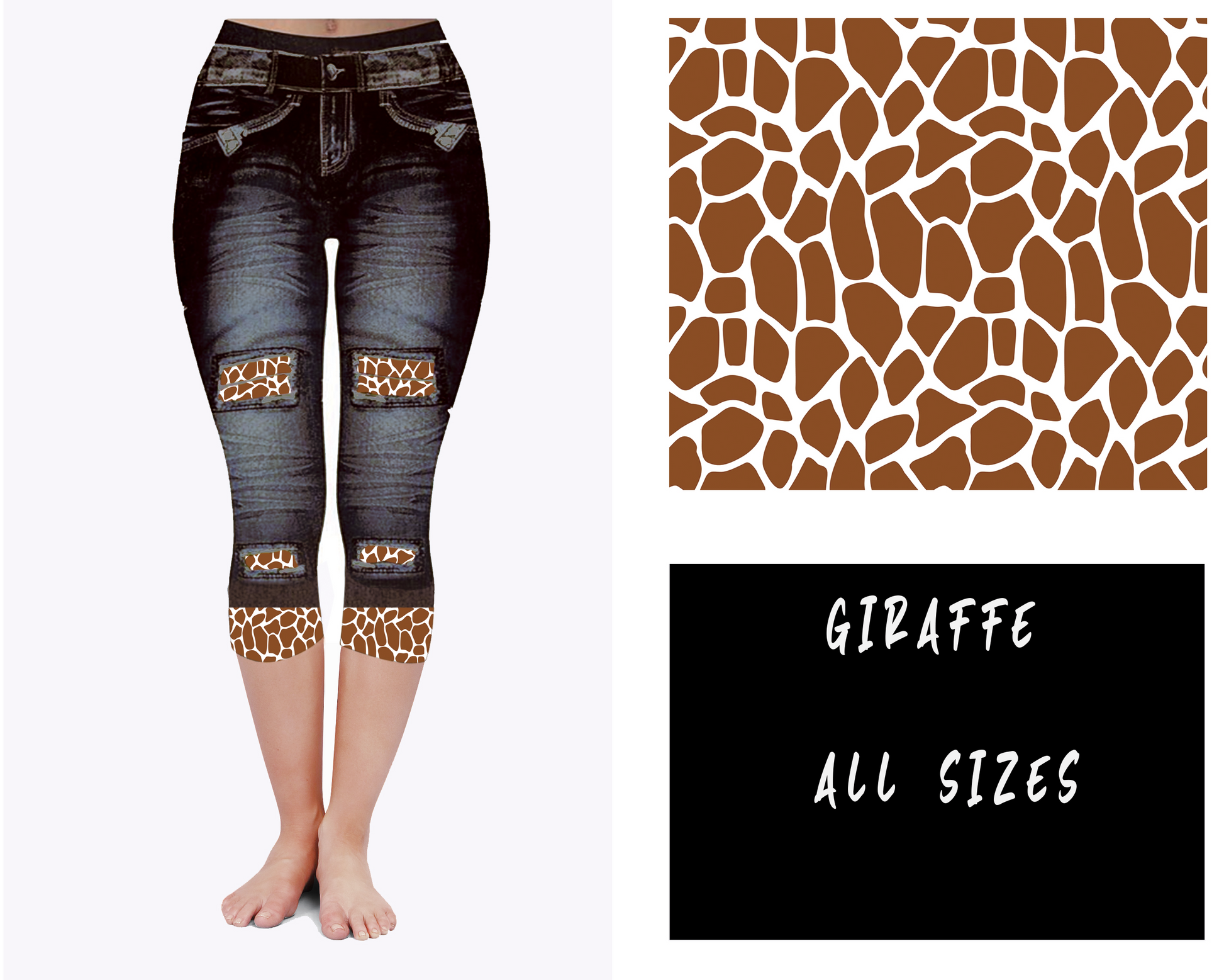LEGGING JEAN RUN-GIRAFFE (ACTIVE BACK POCKETS) - Like A Duchess