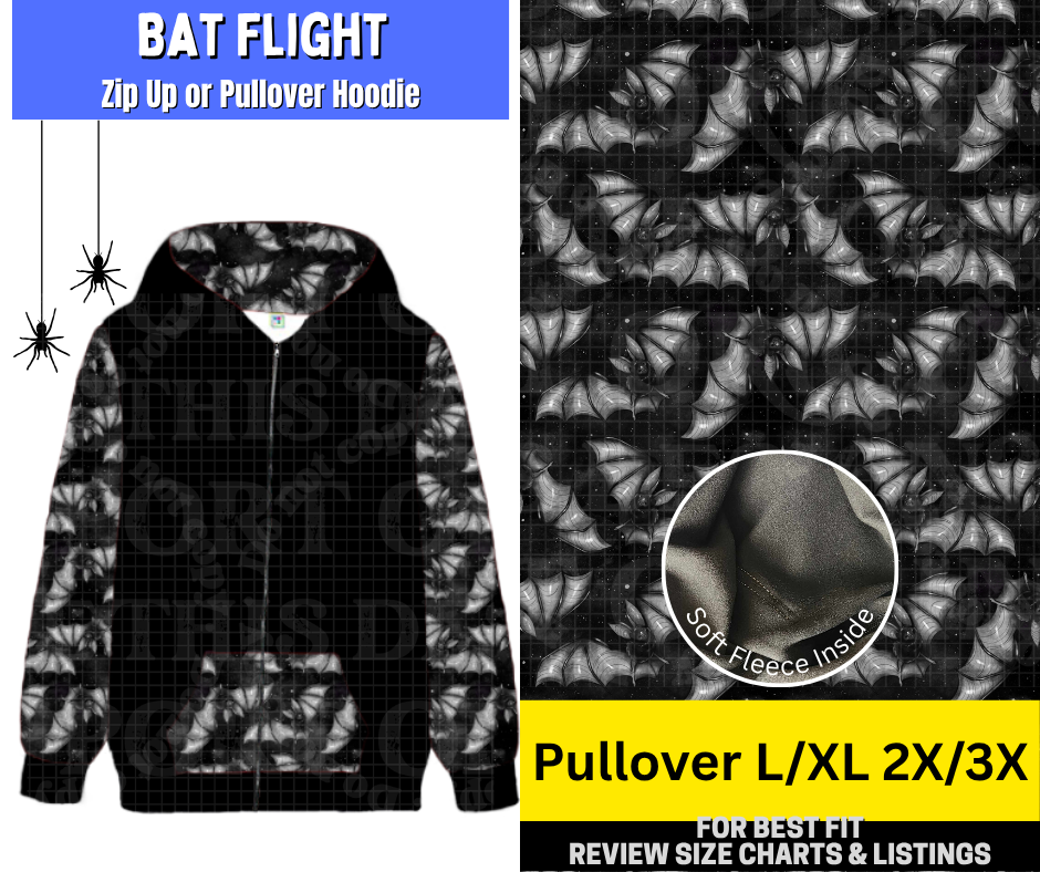 Bat Flight Pullover Hoodie - Like A Duchess