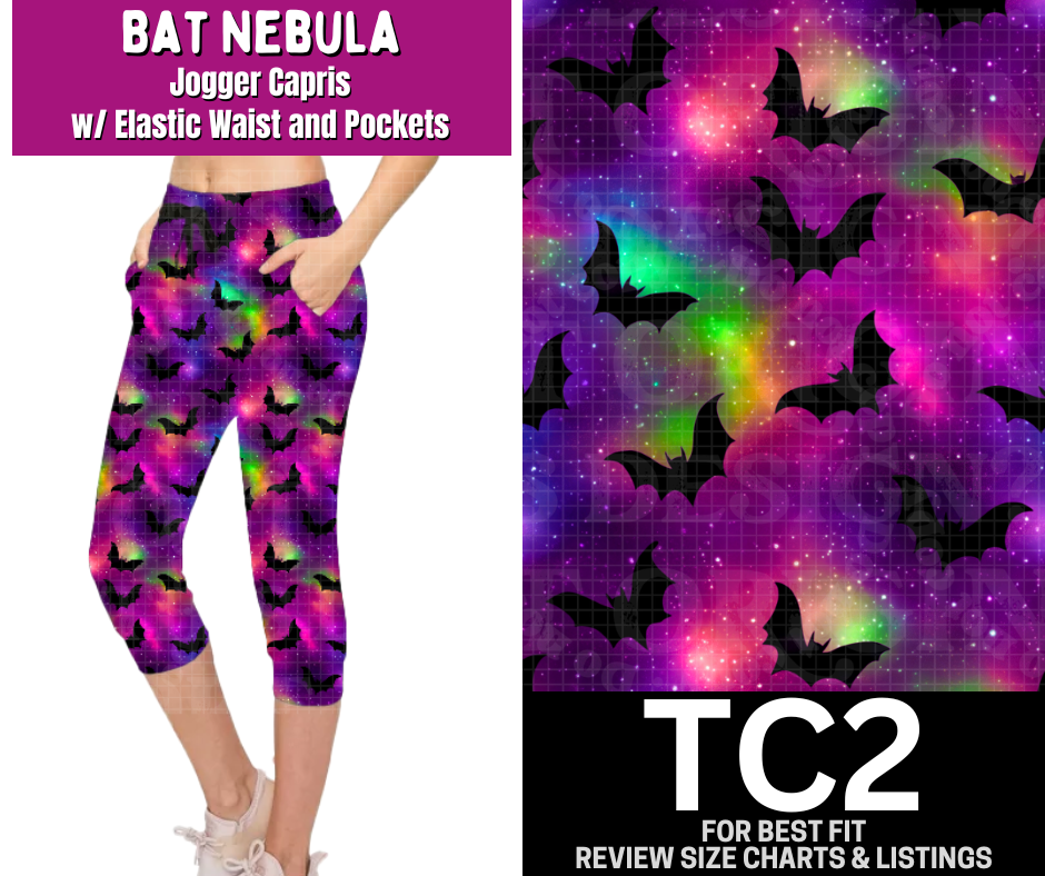 Bat Nebula Jogger Capri - Like A Duchess