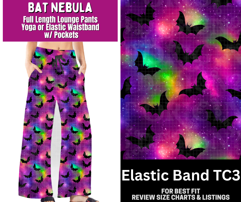 Bat Nebula Full Length Lounge Pants - Like A Duchess