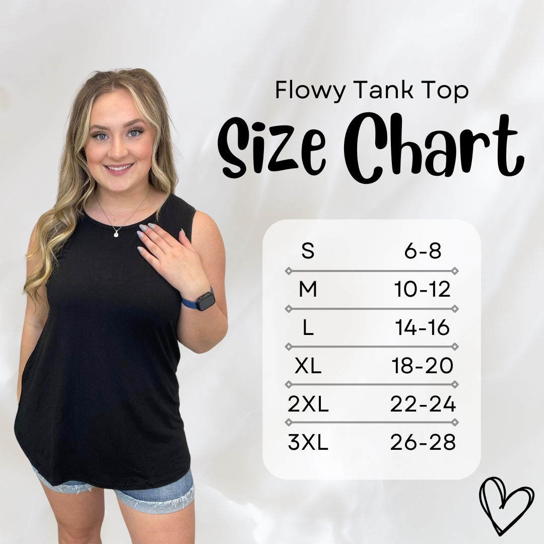 Black Flowy Tank Top - Like A Duchess
