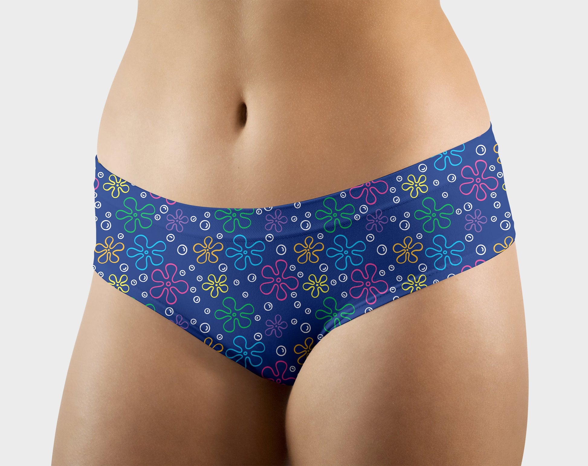 RTS - Bikini Flowers Hipster/High Waist Panties - Like A Duchess