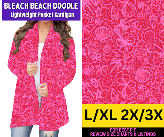 Bleach Beach Doodle Pocket Cardigan - Like A Duchess