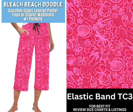 Bleach Beach Doodle Capri Gauchos - Like A Duchess