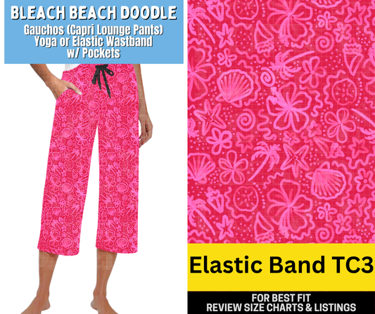 Bleach Beach Doodle Capri Gauchos - Like A Duchess
