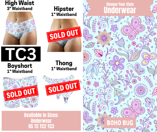 Boho Bug High Waist Underwear
