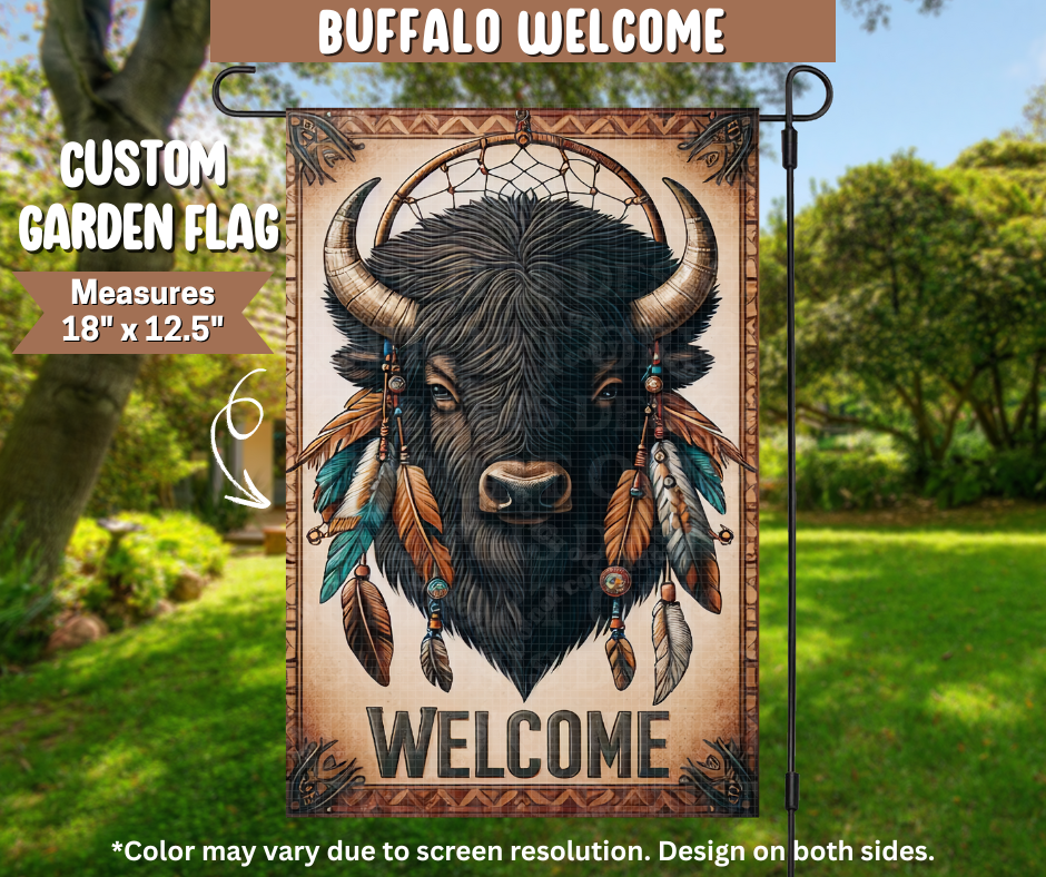 Buffalo Welcome Garden Flag - Like A Duchess