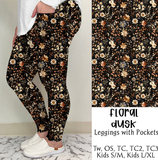 Floral Dusk Leggings/Joggers | Run ends 6/30 | ETA 42 Days - Like A Duchess