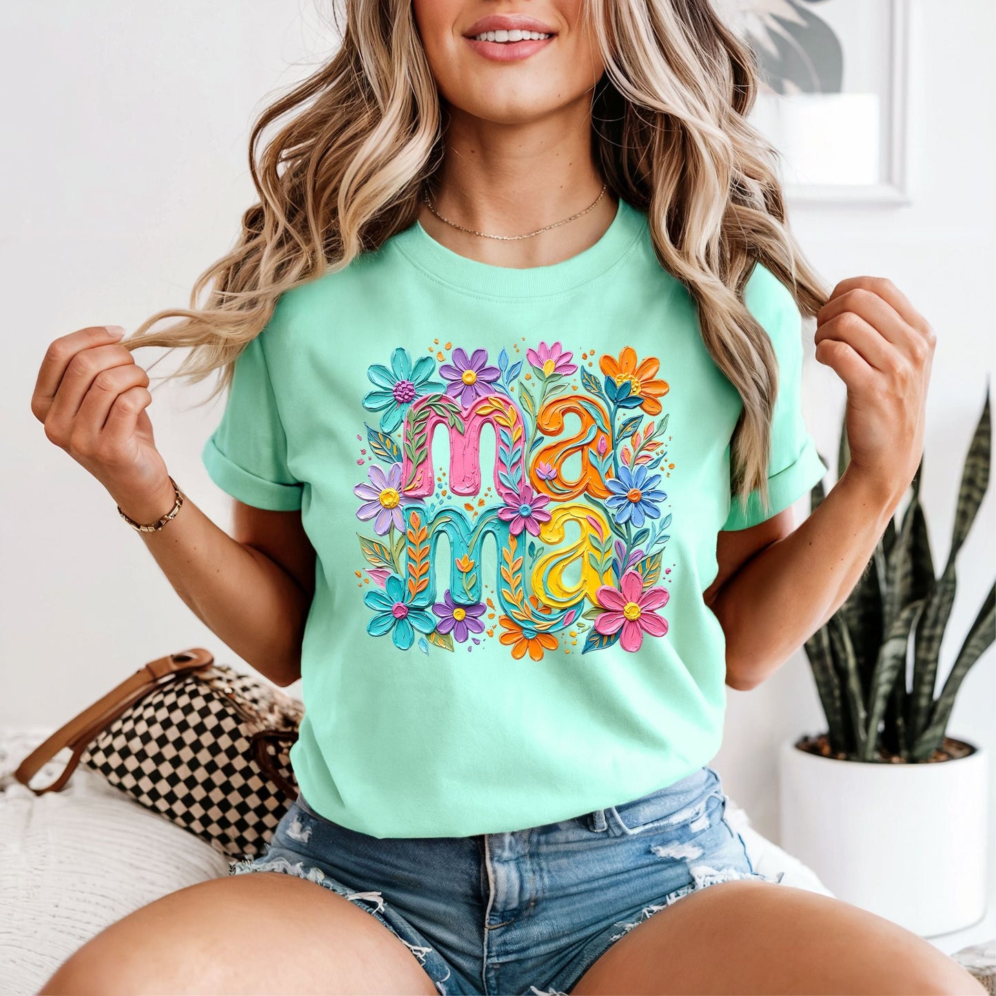 Painted Spring Mama Tshirt - Like A Duchess