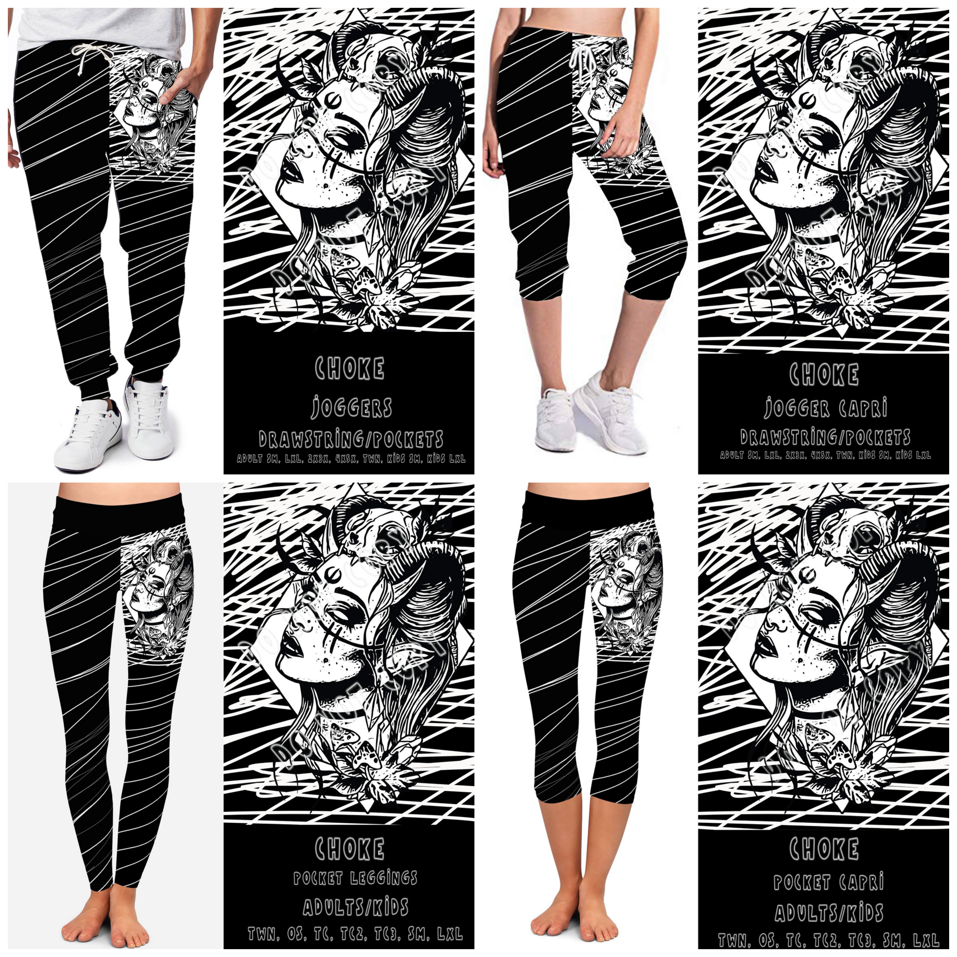 DARK TWISTED RUN- CHOKE-LEGGING/JOGGER - Like A Duchess