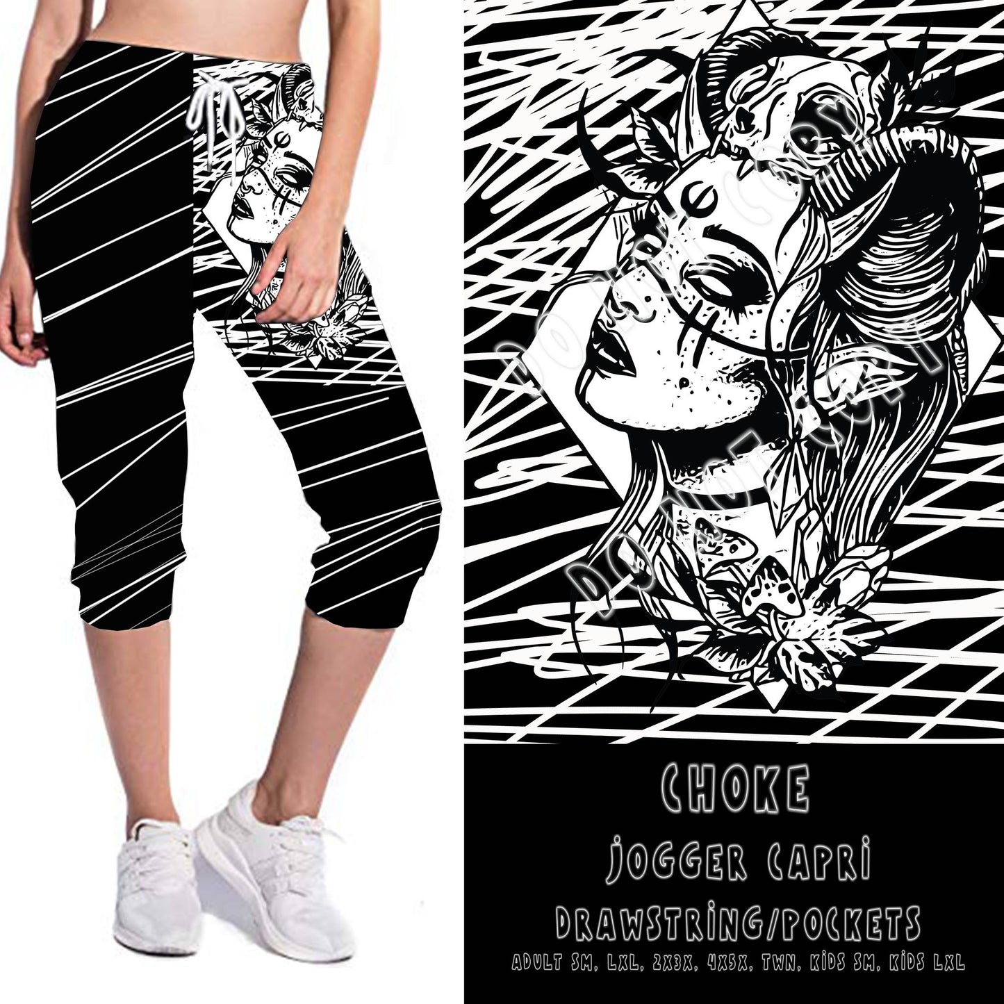 DARK TWISTED RUN- CHOKE-LEGGING/JOGGER - Like A Duchess