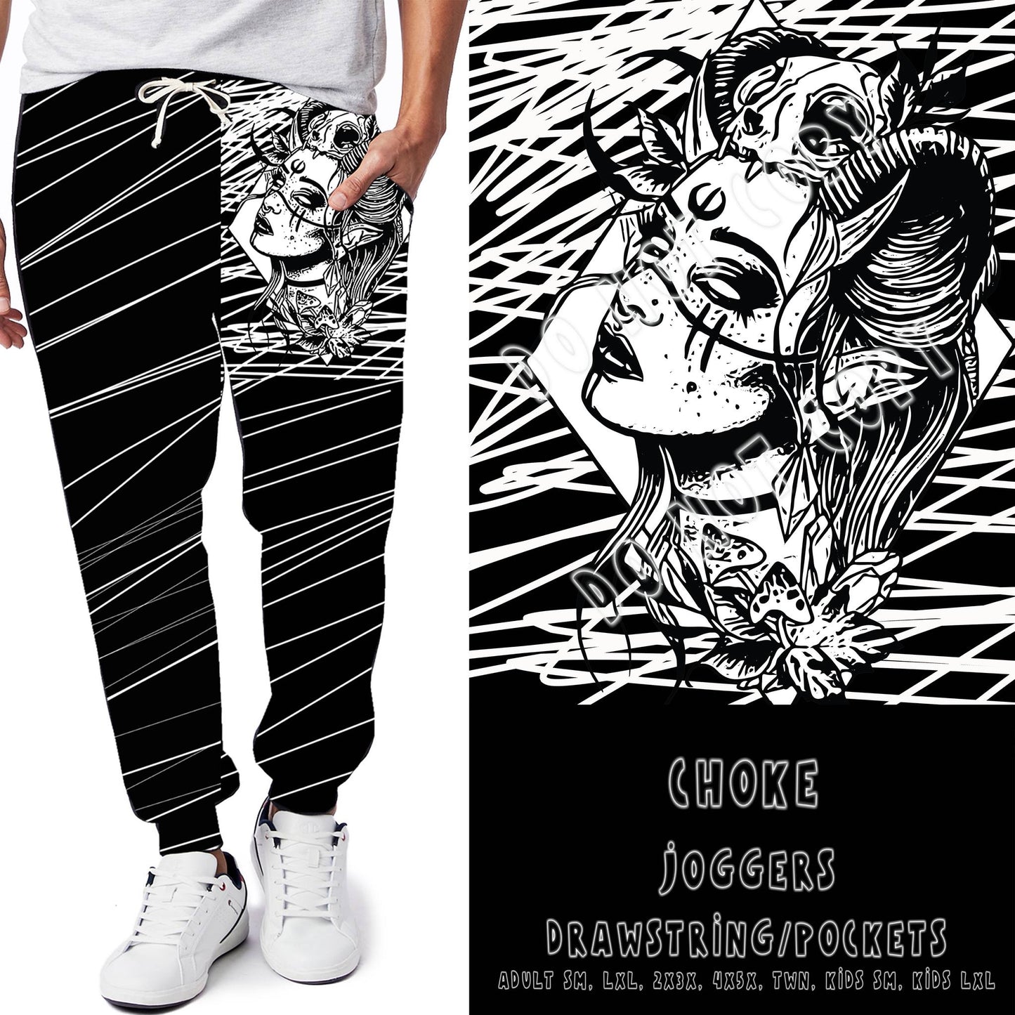 DARK TWISTED RUN- CHOKE-LEGGING/JOGGER - Like A Duchess
