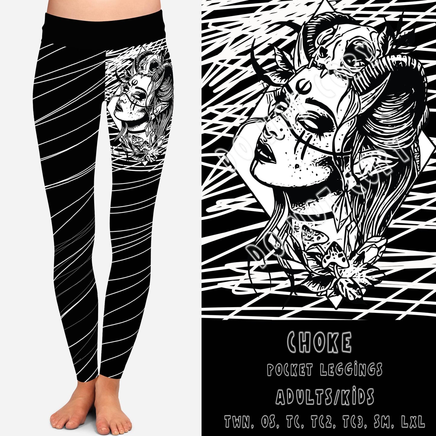 DARK TWISTED RUN- CHOKE-LEGGING/JOGGER - Like A Duchess