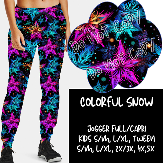 COLORFUL SNOW - HOLIDAY RUN 1 - JOGGER - Like A Duchess