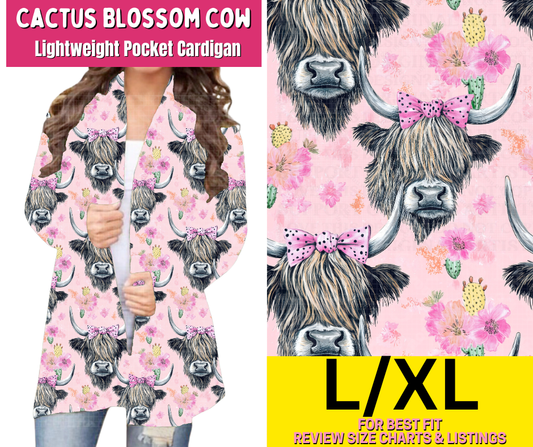 Cactus Blossom Cow Pocket Cardigan - Like A Duchess