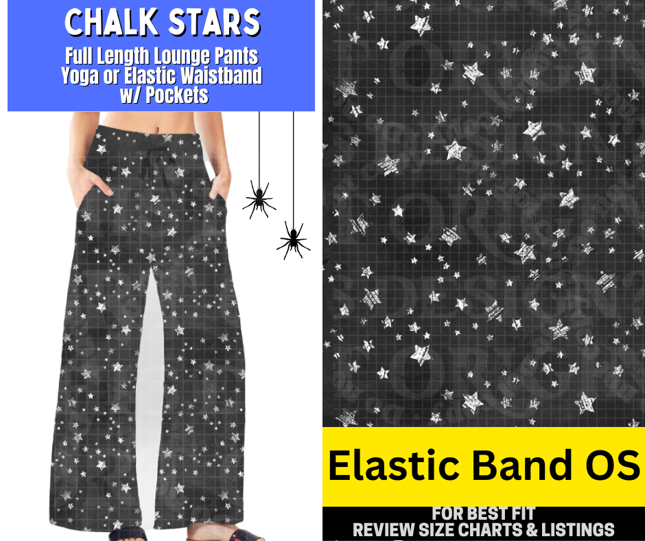 Chalk Stars Full Length Lounge Pants - Like A Duchess